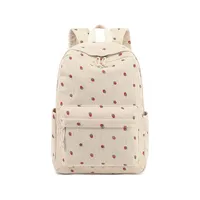 Clouds Strawberry Casual School School Backpack sku image 1