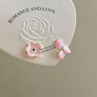 1 Pair Basic Simple Style Heart Shape Butterfly Bow Knot Plating Alloy Zircon Ear Studs sku image 28