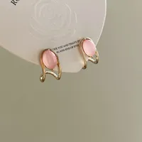 1 Pair Basic Simple Style Heart Shape Butterfly Bow Knot Plating Alloy Zircon Ear Studs sku image 27