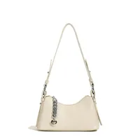 Women's Pu Leather Solid Color Streetwear Chain Dumpling Shape Zipper Tote Bag main image 4