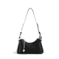 Women's Pu Leather Solid Color Streetwear Chain Dumpling Shape Zipper Tote Bag main image 3