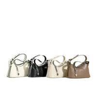 Women's Pu Leather Solid Color Streetwear Chain Dumpling Shape Zipper Tote Bag main image 5