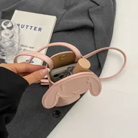 Women's Pu Leather Animal Cartoon Cute Sewing Thread Oval Zipper Crossbody Bag main image 4