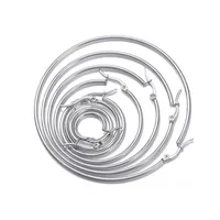 Source Factory Wholesale Stainless Steel Earrings Exaggerated Titanium Steel Earrings Titanium Steel Ear Ring Accessories Wholesale Large Circle Ear Hook main image 5