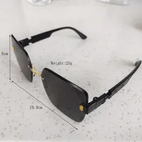 Casual Vacation Square Pc Resin Square Frameless Glasses main image 4