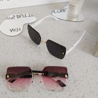 Casual Vacation Square Pc Resin Square Frameless Glasses main image 3