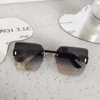 Casual Vacation Square Pc Resin Square Frameless Glasses sku image 6