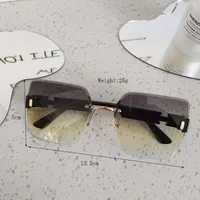 Casual Vacation Square Pc Resin Square Frameless Glasses sku image 3