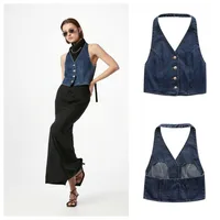 Women's Vest Tank Tops Backless Sexy Simple Style Solid Color main image 1