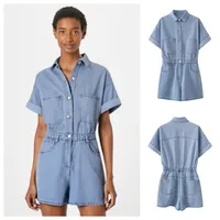 Women's Casual Daily Simple Style Solid Color Shorts Rompers main image 1