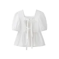 Women's Blouse Half Sleeve Blouses Streetwear Solid Color main image 4