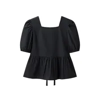 Women's Blouse Half Sleeve Blouses Streetwear Solid Color main image 5