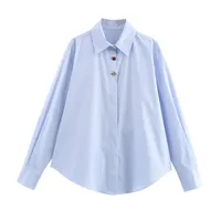 Women's Blouse Long Sleeve Blouses Streetwear Stripe sku image 7