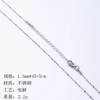 Basic Simple Style Solid Color Titanium Steel Plating DIY Jewelry Accessories sku image 2