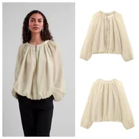 Women's Casual Elegant Preppy Style Solid Color Blouse main image 1