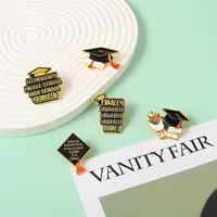 Casual Simple Style Letter Hat Rose Alloy Unisex Brooches main image 2