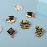 Casual Simple Style Letter Hat Rose Alloy Unisex Brooches main image 4