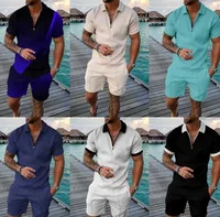 Men's Athleisure Summer 2 - Piece Set Casual Sport T - Shirt & Shorts Outfit main image 1