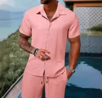 Men's Athleisure Summer 2 - Piece Set Casual Sport T - Shirt & Shorts Outfit main image 2