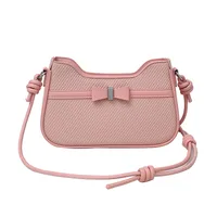 Women's Small Pu Leather Solid Color Classic Style Square Zipper Shoulder Bag sku image 3