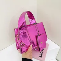 Women's Small Pu Leather Solid Color Classic Style Square Zipper Crossbody Bag main image 2