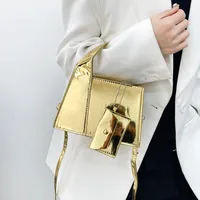 Women's Small Pu Leather Solid Color Classic Style Square Zipper Crossbody Bag main image 3