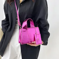 Women's Small Pu Leather Solid Color Classic Style Square Zipper Crossbody Bag main image 4