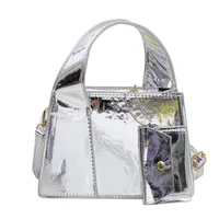 Women's Small Pu Leather Solid Color Classic Style Square Zipper Crossbody Bag sku image 2