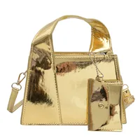 Women's Small Pu Leather Solid Color Classic Style Square Zipper Crossbody Bag sku image 3
