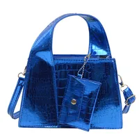 Women's Small Pu Leather Solid Color Classic Style Square Zipper Crossbody Bag sku image 4