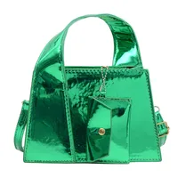 Women's Small Pu Leather Solid Color Classic Style Square Zipper Crossbody Bag sku image 6