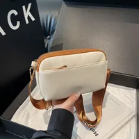 Women's Medium Cloth Solid Color Classic Style Square Zipper Shoulder Bag main image 3