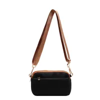 Women's Medium Cloth Solid Color Classic Style Square Zipper Shoulder Bag main image 5