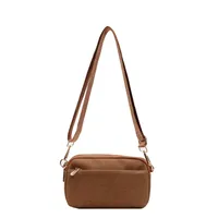 Women's Medium Cloth Solid Color Classic Style Square Zipper Shoulder Bag sku image 3