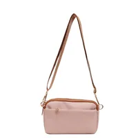 Women's Medium Cloth Solid Color Classic Style Square Zipper Shoulder Bag sku image 4