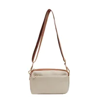 Women's Medium Cloth Solid Color Classic Style Square Zipper Shoulder Bag sku image 6