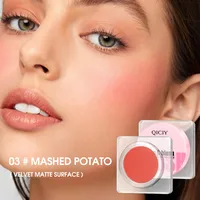 [Cross-border Exclusive] Lip Blush Face Repair Matte Easy To Color Rouge Nude Natural Blush Blush Plate sku image 3