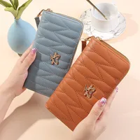 Women's Heart Shape Solid Color Pu Leather Zipper main image 1