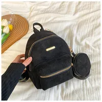 Solid Color Daily Women's Backpack sku image 1