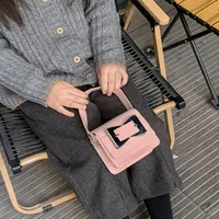 Women's Girl'S Pu Leather Bow Knot Cute Square Magnetic Buckle Shoulder Bag main image 3