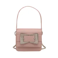 Women's Girl'S Pu Leather Bow Knot Cute Square Magnetic Buckle Shoulder Bag sku image 5