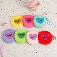 Unisex Letter Heart Shape Plush Zipper main image 1