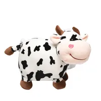 Women's Girl'S Plush Cows Cute Cylindrical Zipper Square Bag main image 5