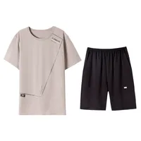 Cooling Men's Modal Pajama Set - Short Sleeve Shirt & Breathable Shorts, Lightweight Summer Homewear main image 3