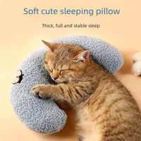 Pet Pillow Dog Cat Sleeping Moon Small Dog Plush Cushion Mat Pet Supplies Fluffy Bed Cat Nest Comfortable Sleep Surface main image 2