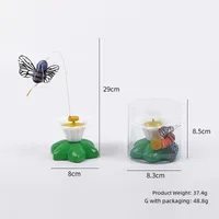 Fun Intelligent Automatic Rotating Cat Toy Teasing Device Flying Bird Butterfly Flower Chasing Interactive Kitty Plaything main image 4