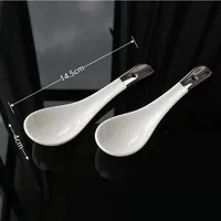 Casual Multicolor Ceramics Spoon Bowl 1 Piece 1 Set sku image 2