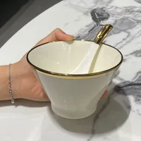 Casual Multicolor Ceramics Spoon Bowl 1 Piece 1 Set sku image 6