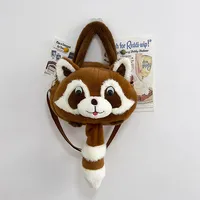 Women's Medium Plush Animal Cartoon Cute Multicolor Oval Zipper Functional Backpack main image 3