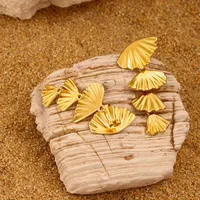 1 Pair Vintage Style Vacation Shell 304 Stainless Steel 316 Stainless Steel  18K Gold Plated Drop Earrings main image 5